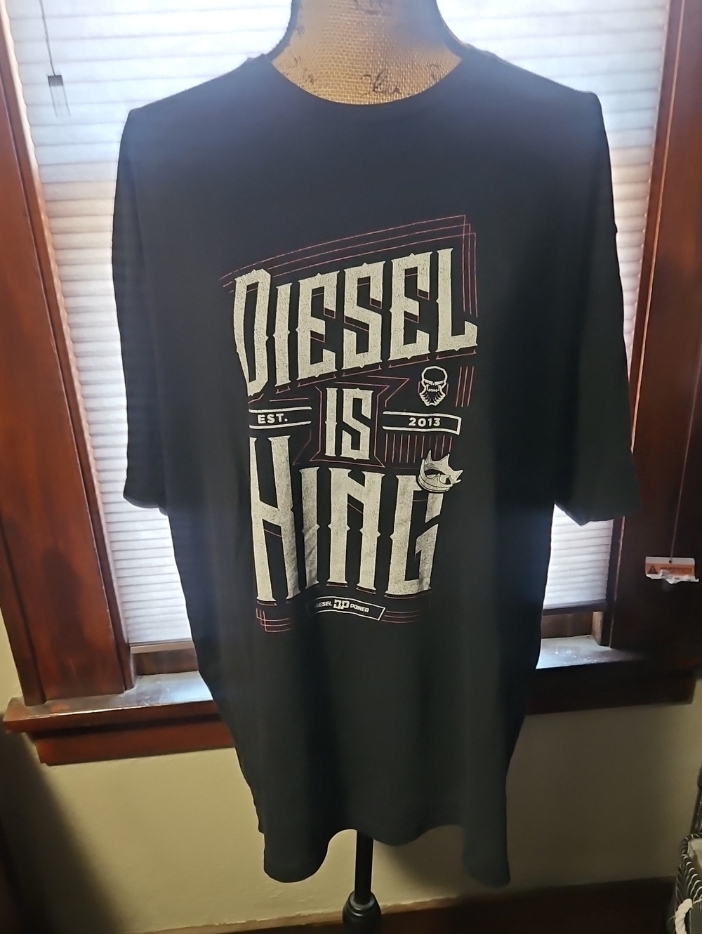 Diesel Black Graphic 'Diesel Is King' Tee